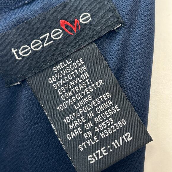 Teeze Me Lace Cocktail Dress - Navy - Picture 6 of 7